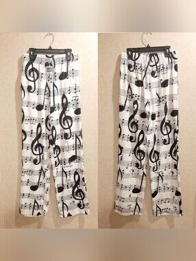 Brief Insanity adult small music notes design drawstring lounge pantsC11